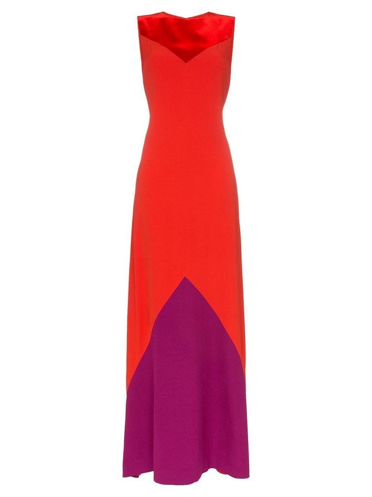 Givenchy Contrast panel maxi dress - Red