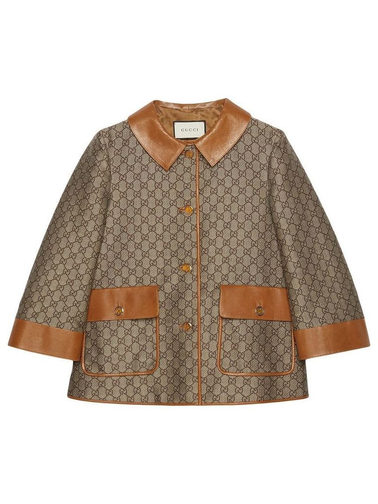 Gucci GG wool canvas jacket - NEUTRALS