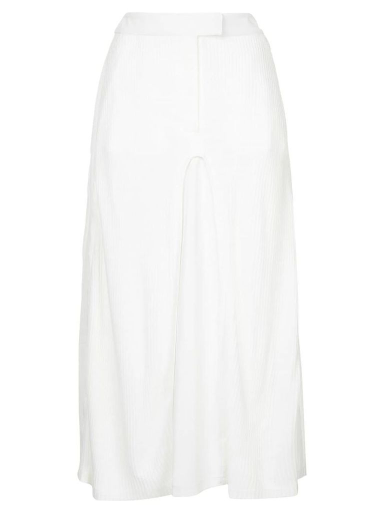 Elaidi pleated midi skirt - White