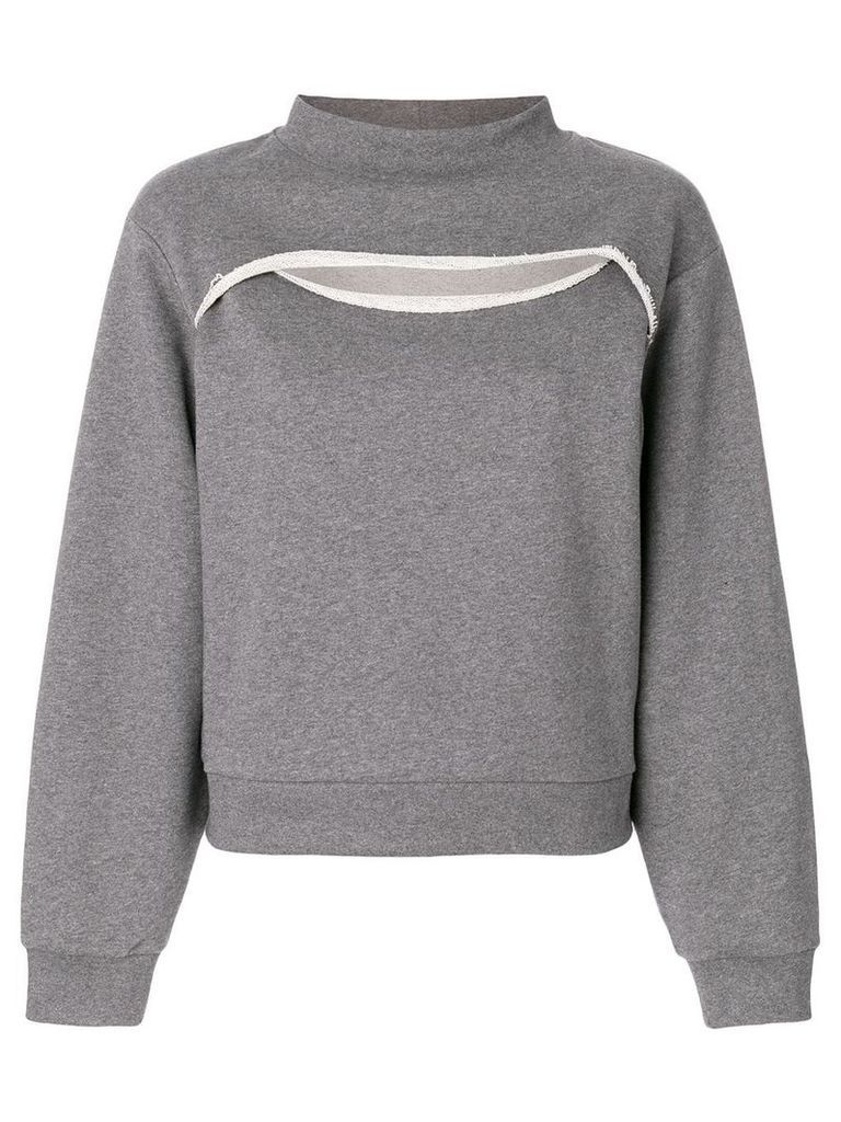 T By Alexander Wang cutout sweatshirt - Grey