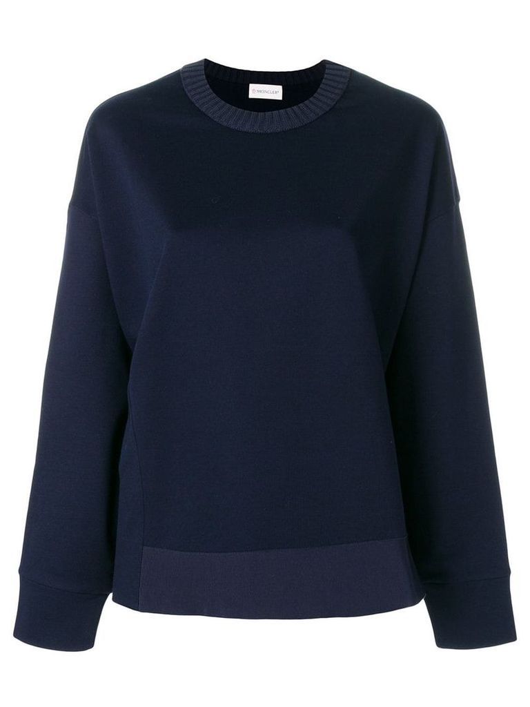 Moncler loose fit sweatshirt - Blue