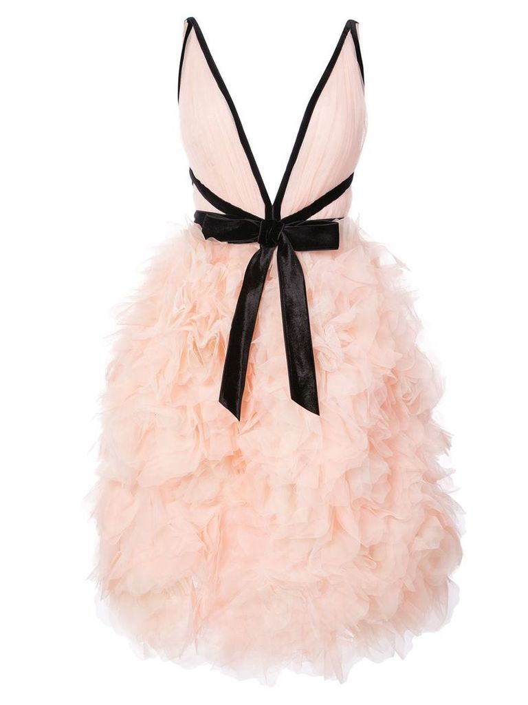 Marchesa roses cocktail dress - PINK