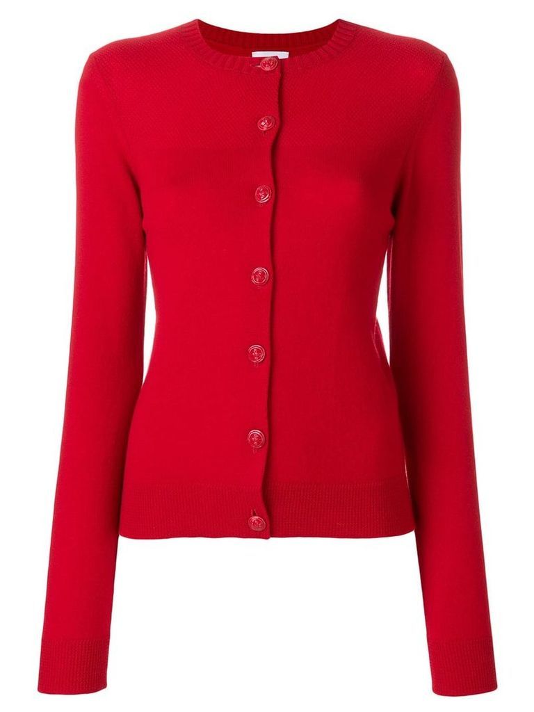 Barrie Halls of Ivy cashmere round neck cardigan - Red