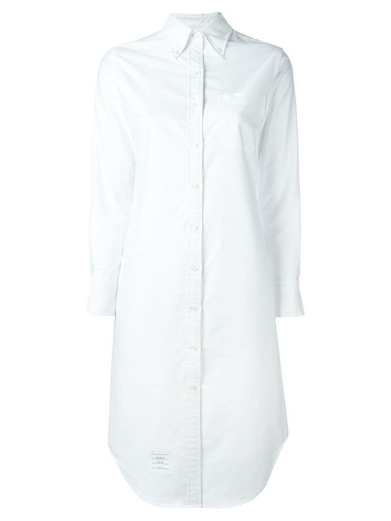 Thom Browne classic shirt dress - White