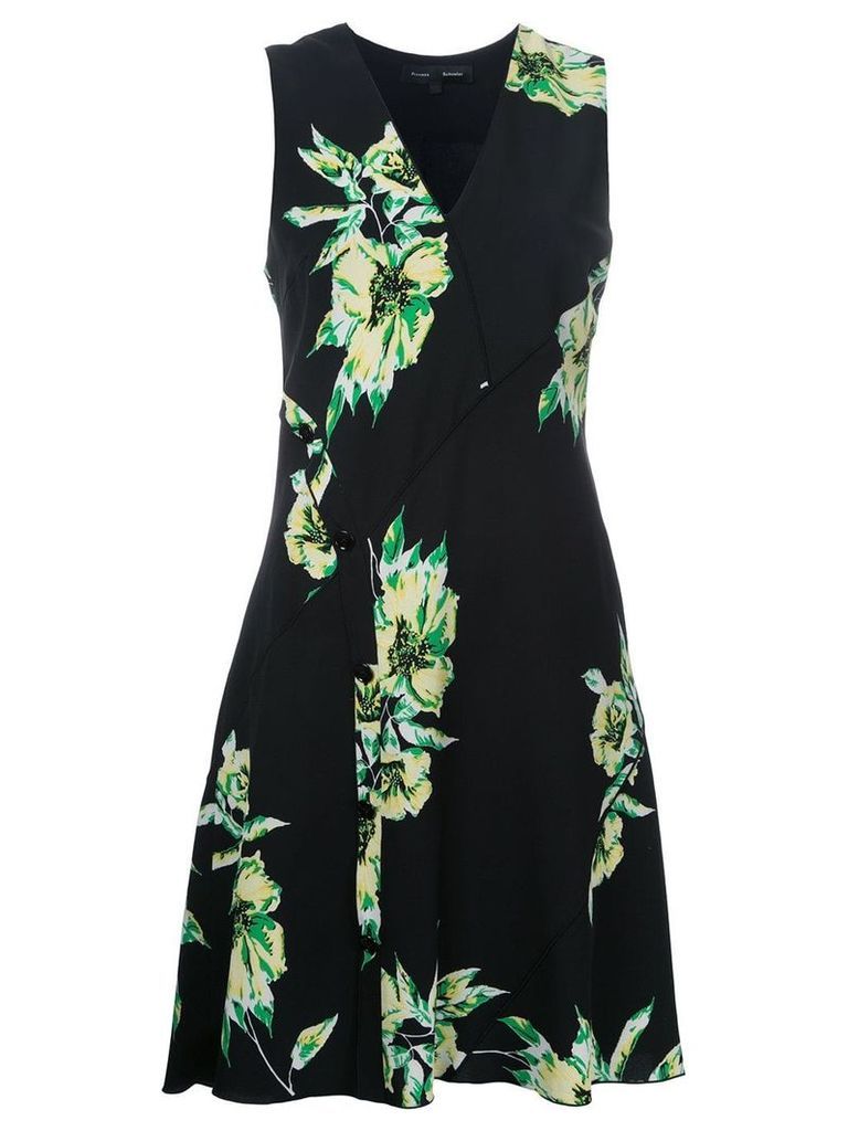 Proenza Schouler sleeveless floral print dress - Black
