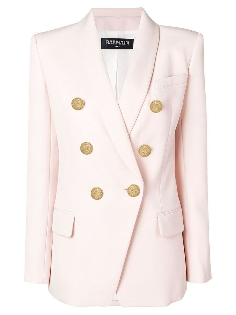 Balmain classic double-breasted blazer - Pink