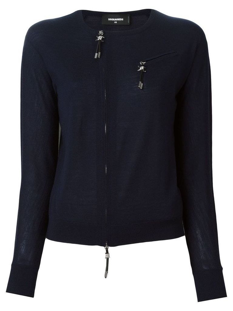 Dsquared2 zip accent pullover - Blue