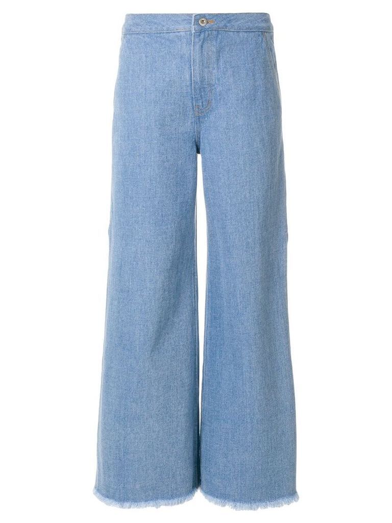 Neul flared fitted trousers - Blue