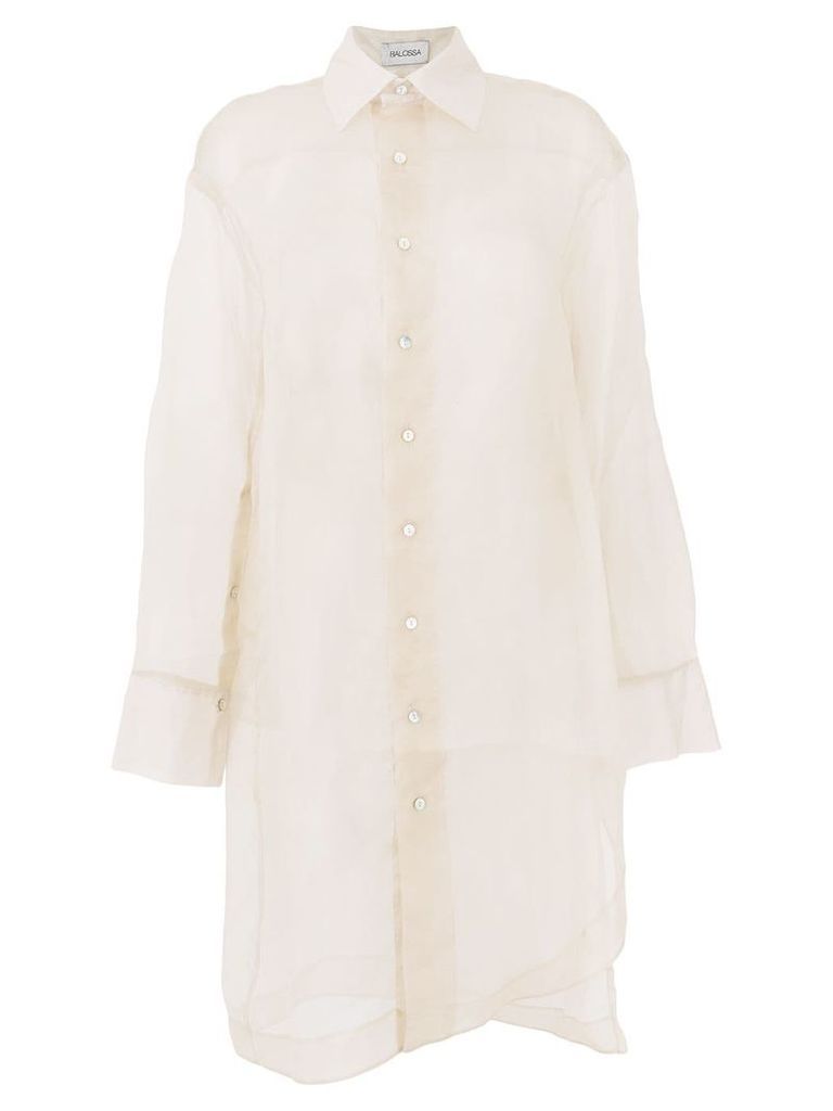 Balossa White Shirt long Hurell shirt - NEUTRALS