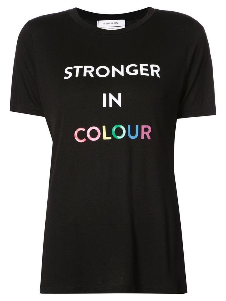 Prabal Gurung stronger in colour T-shirt - Black