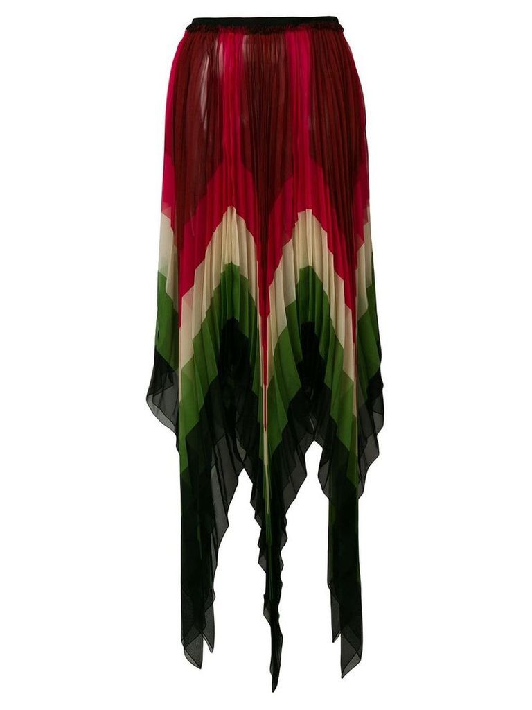 Gucci jagged micro pleated skirt - Multicolour