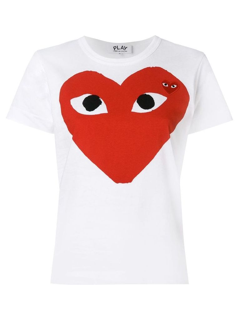 Comme Des Garçons Play heart eyes T-shirt - White