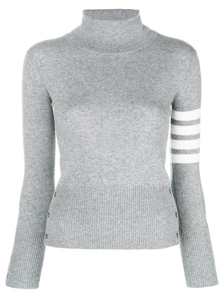 Thom Browne striped turtleneck sweater - Grey