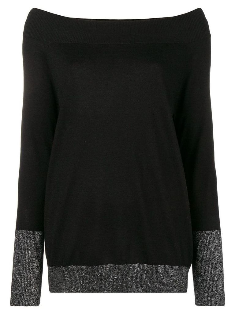Snobby Sheep boat neck sweater - Black