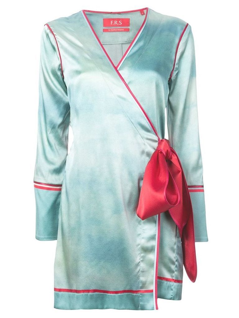 F.R.S For Restless Sleepers robe mini dress - Blue