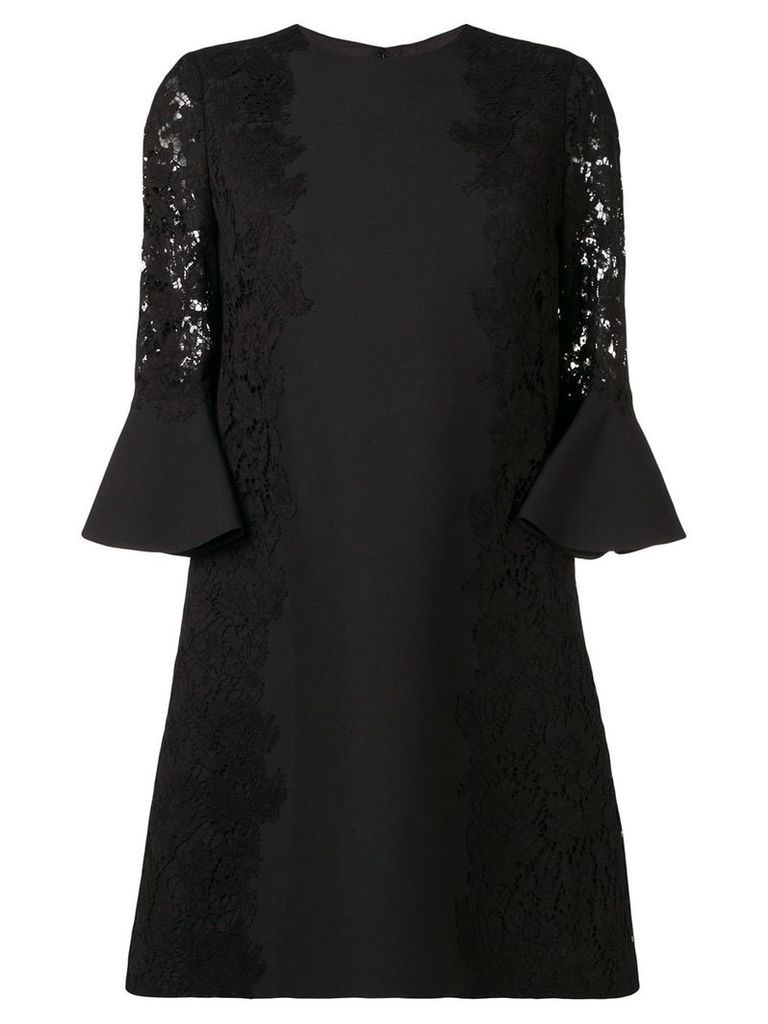 Valentino heavy lace dress - Black