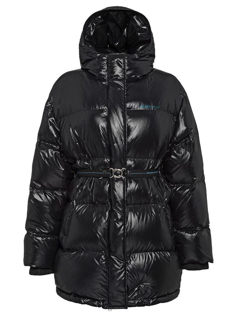 Prada Ciré nylon puffer jacket - Black