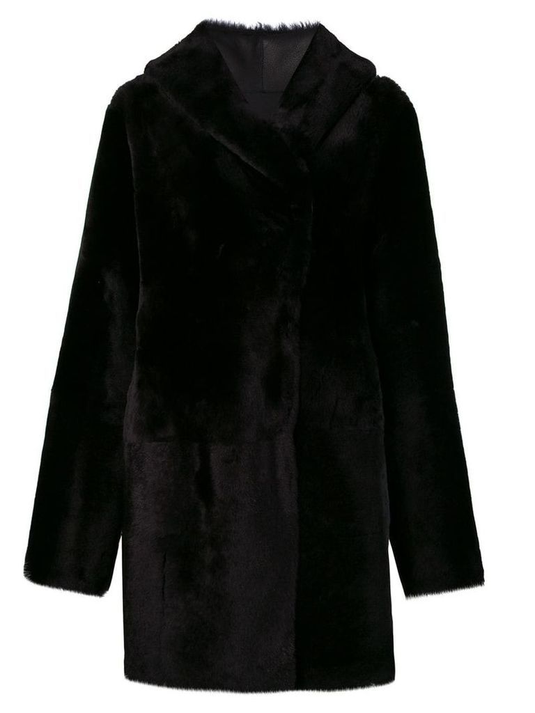Sylvie Schimmel Cortina teddy coat - Black