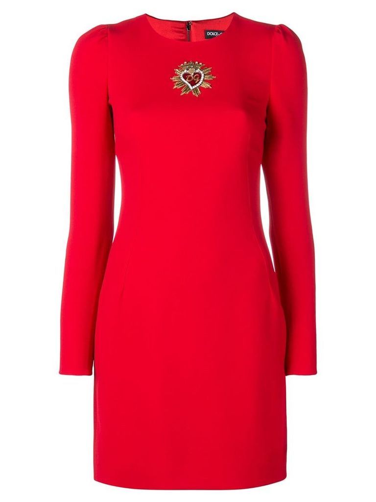Dolce & Gabbana embellished sheath dress - Red