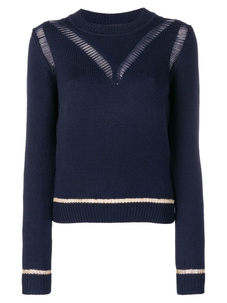 See By Chloé knit distressed sweater - Blue