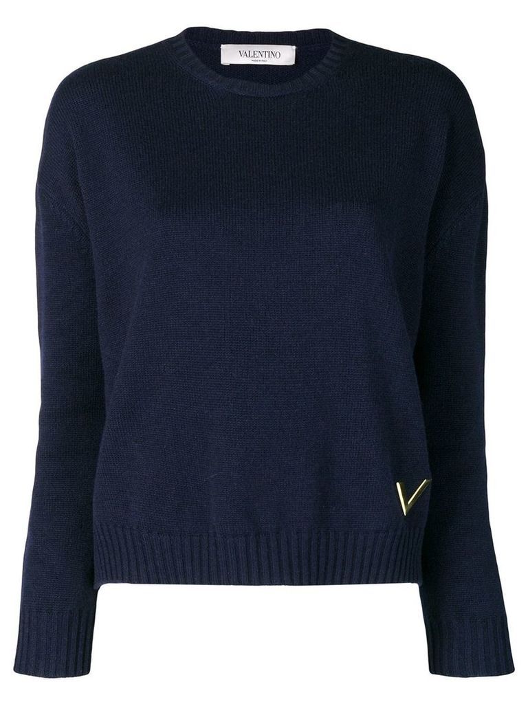 Valentino cashmere crew neck sweater - Blue