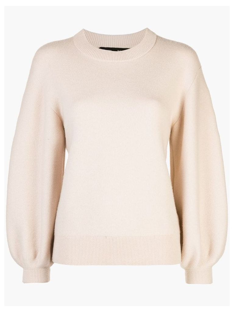 Proenza Schouler Cashmere Puff Sleeve Sweater - NEUTRALS