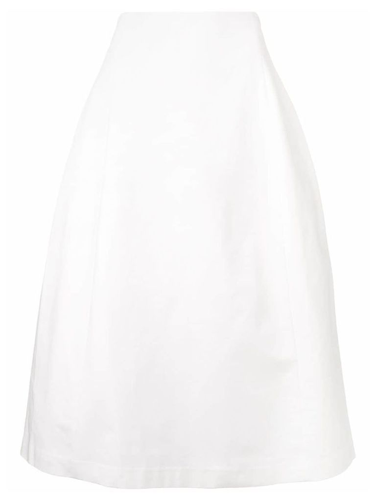 Theory stretch cotton tulip skirt - White
