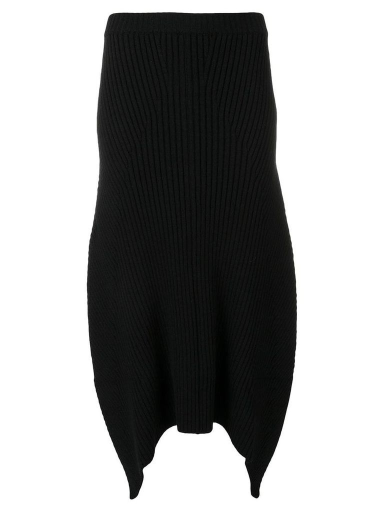 Givenchy ribbed asymmetric skirt - Black