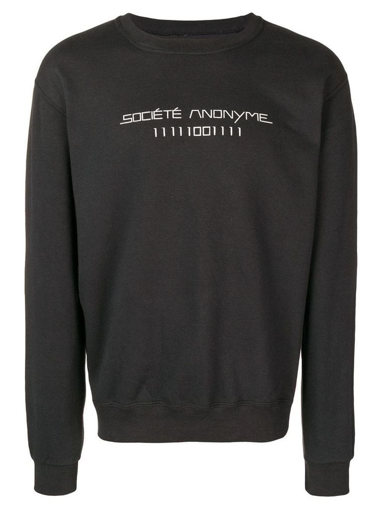 Société Anonyme logo printed sweatshirt - Black