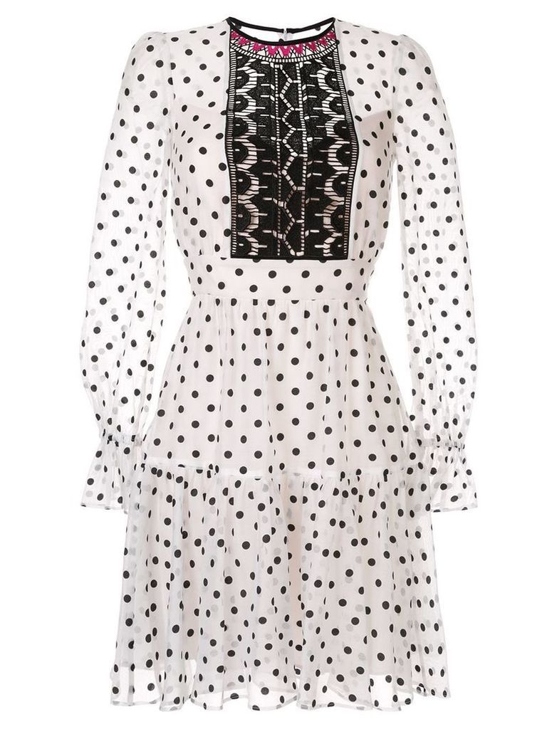 Temperley London polka dot dress - White