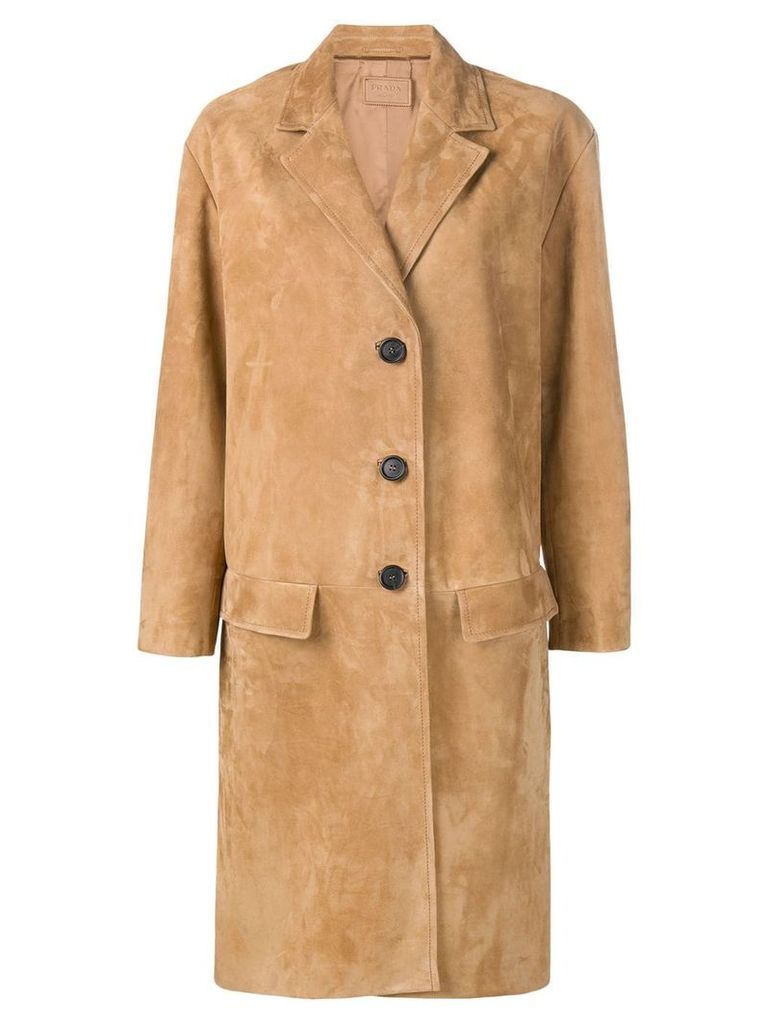 Prada mid-length coat - Neutrals