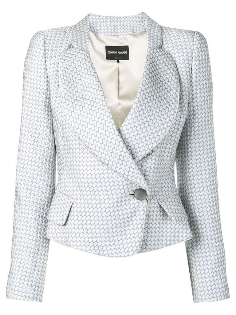 Giorgio Armani fitted blazer - Blue