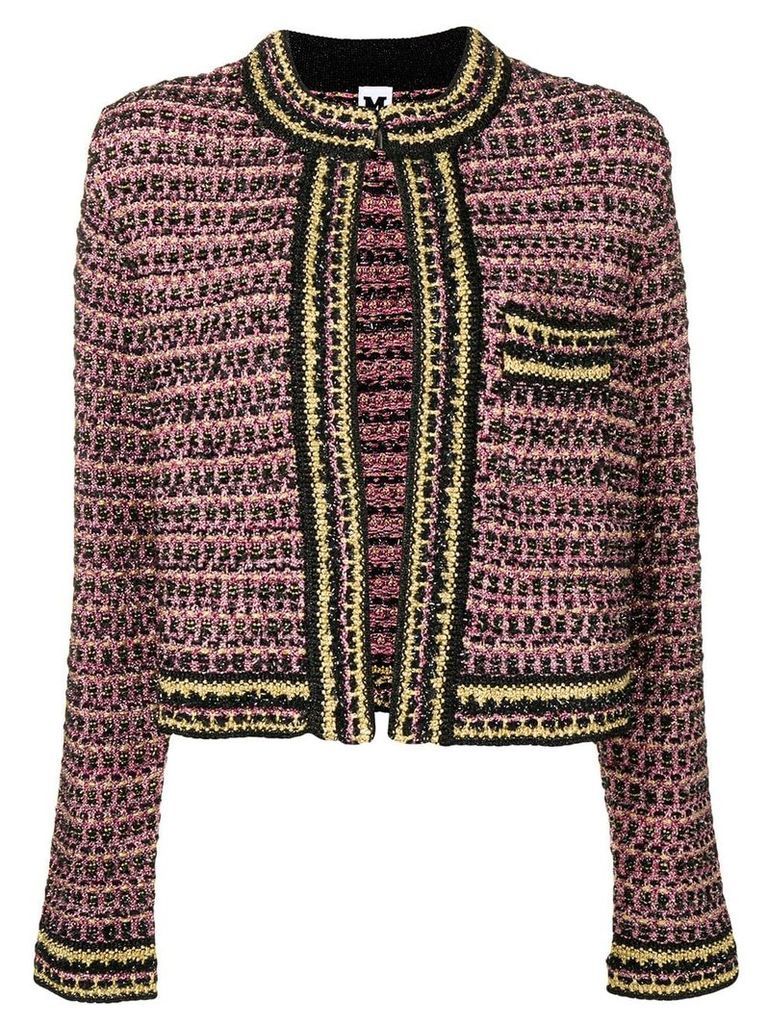 M Missoni classic tweed jacket - PURPLE
