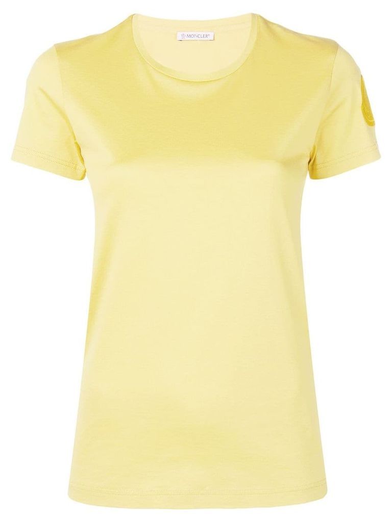 Moncler logo patch T-shirt - Yellow