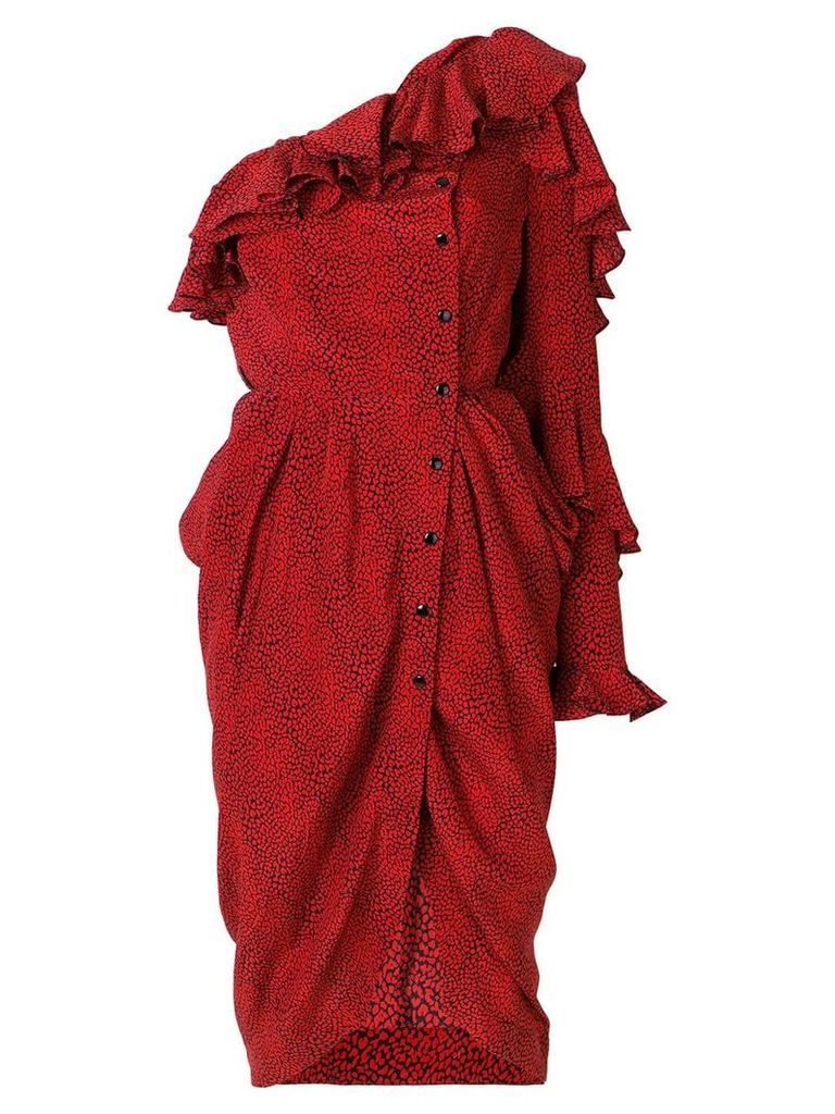 Philosophy Di Lorenzo Serafini one shoulder asymmetric dress - Red