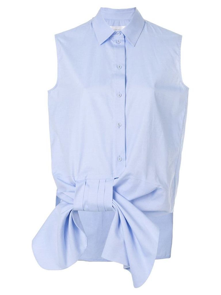Victoria Victoria Beckham sleeveless bow shirt - Blue