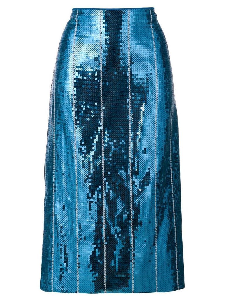 Victoria Victoria Beckham sequin embellished skirt - Blue