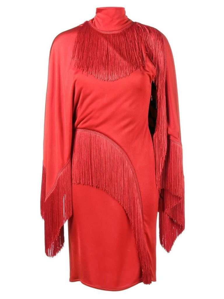 Givenchy Dress with Fringing - Red