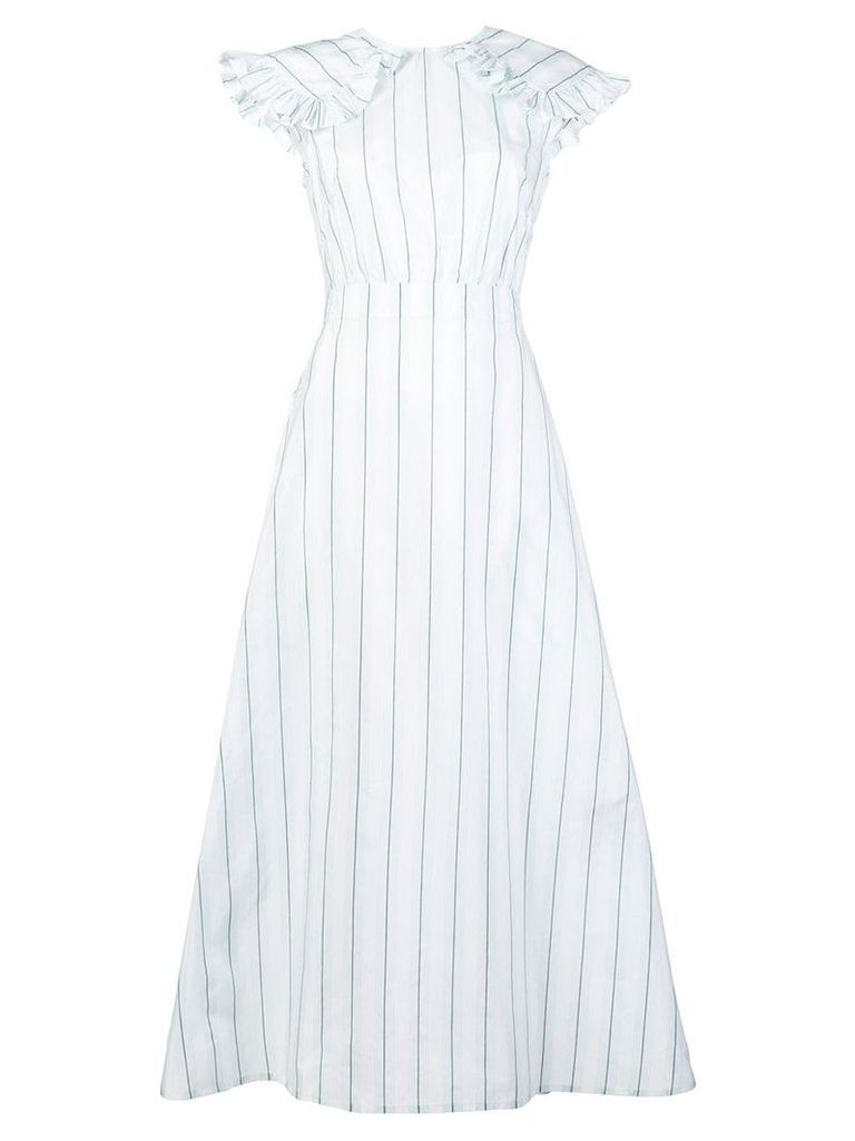 Calvin Klein 205W39nyc striped pioneer dress - White