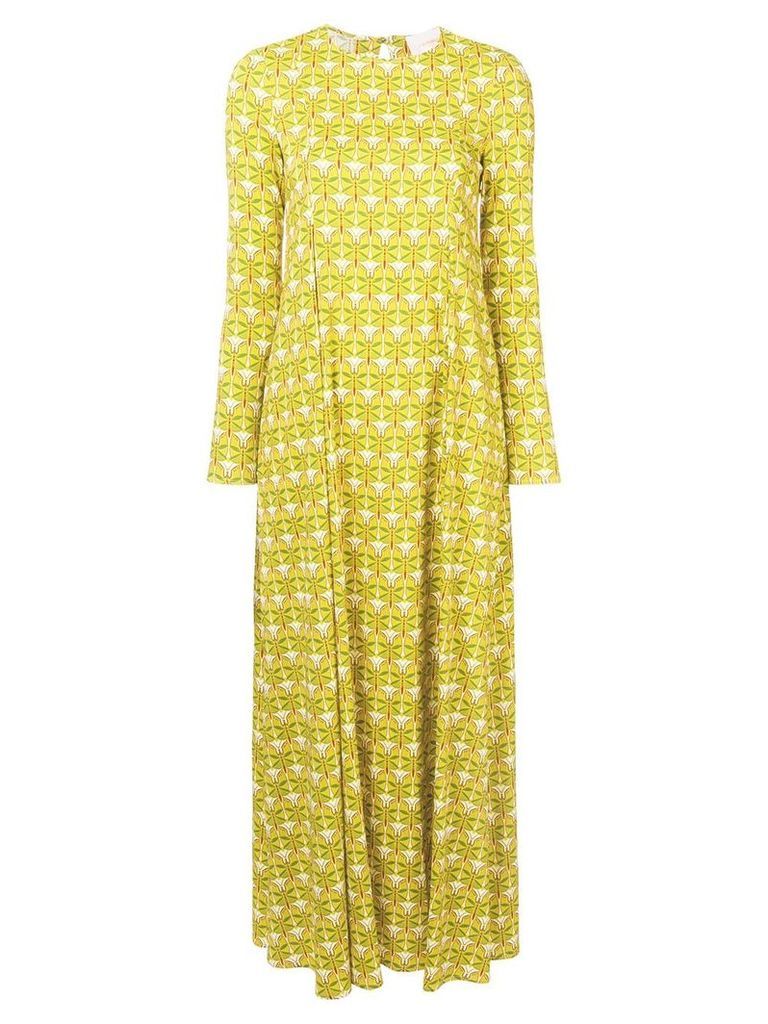 La Doublej geometric print dress - Yellow