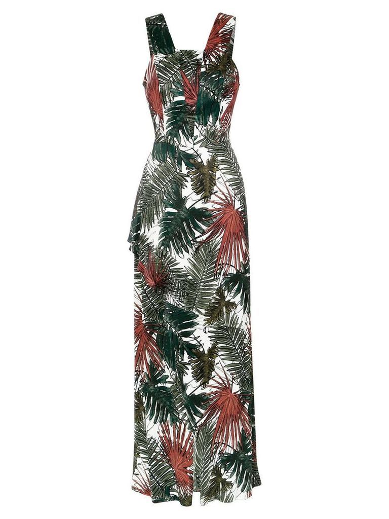 Tufi Duek foliage print long dress - Var14