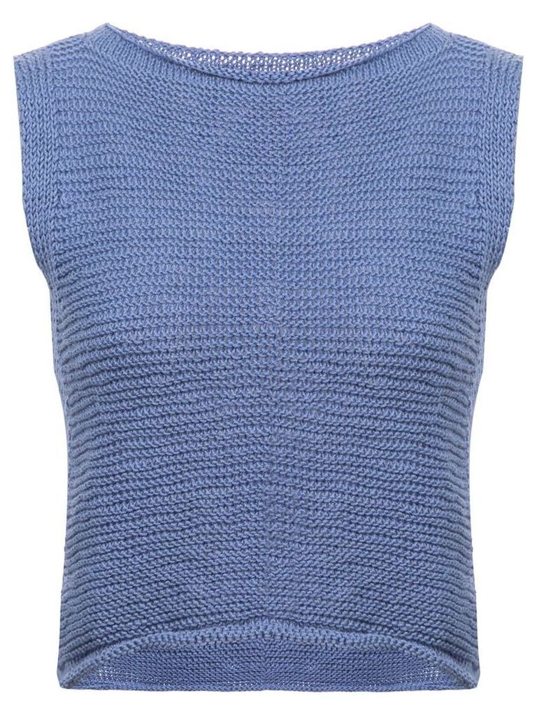 VOZ knitted crop top - Blue