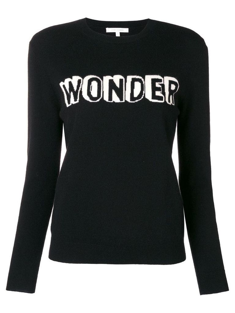 Chinti & Parker slogan long-sleeve sweater - Black