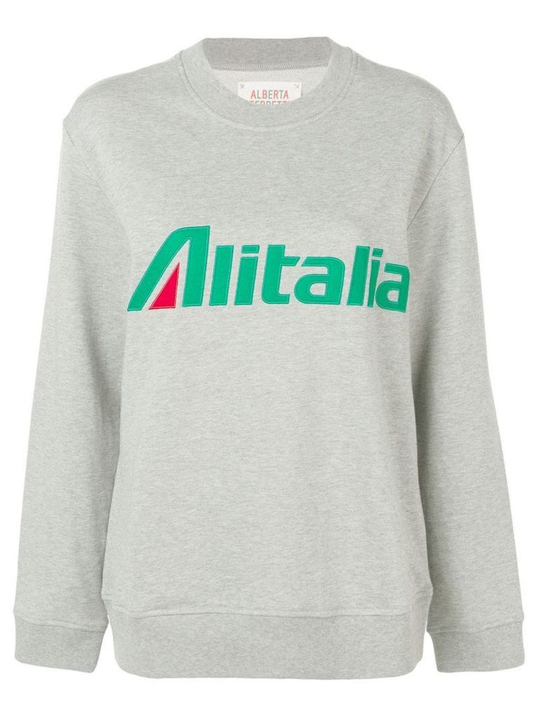 Alberta Ferretti Alitalia sweatshirt - Grey