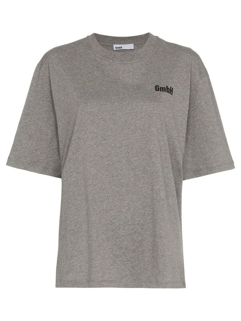 GmbH x Browns logo print T-shirt - Grey