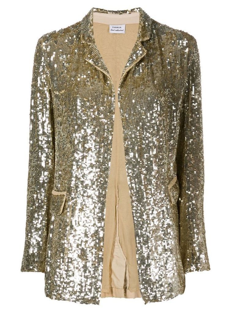 P.A.R.O.S.H. sequin blazer - Gold