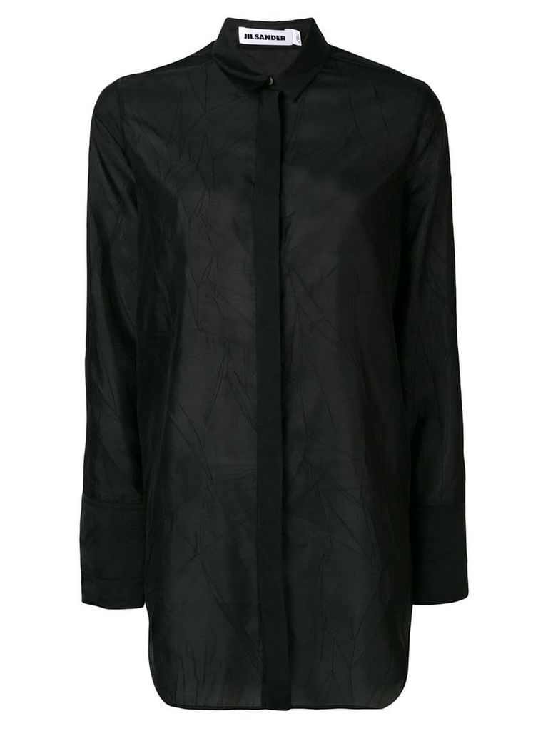 Jil Sander Francesca wrinkled shirt - Black