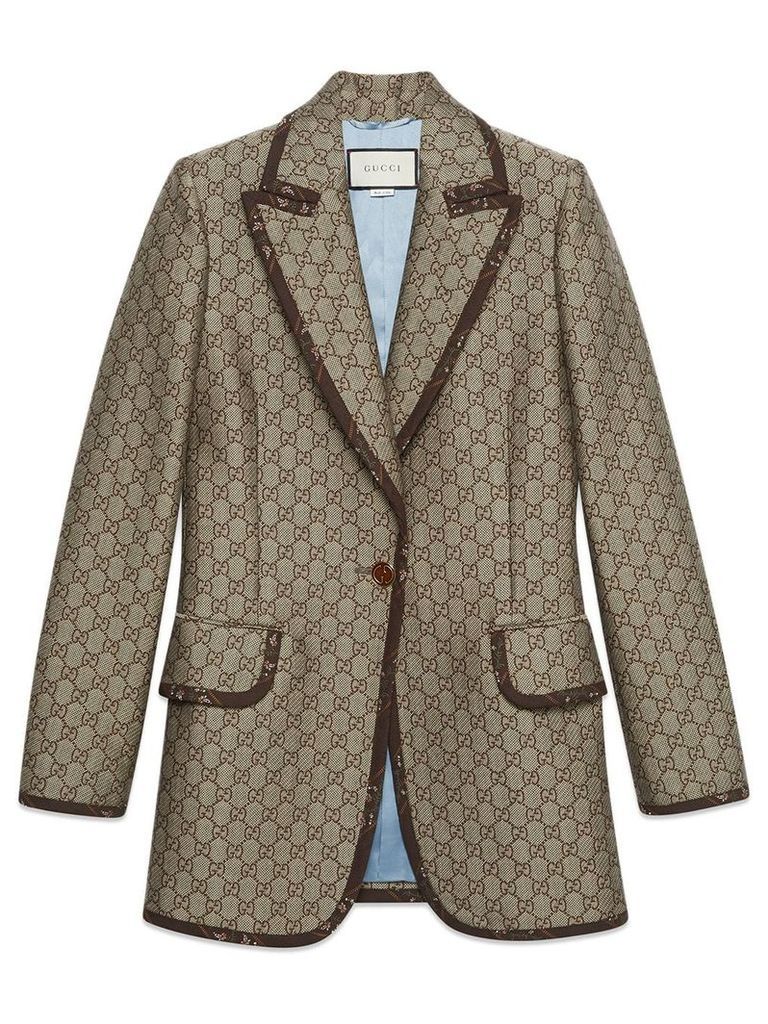 Gucci GG wool canvas jacket - Neutrals