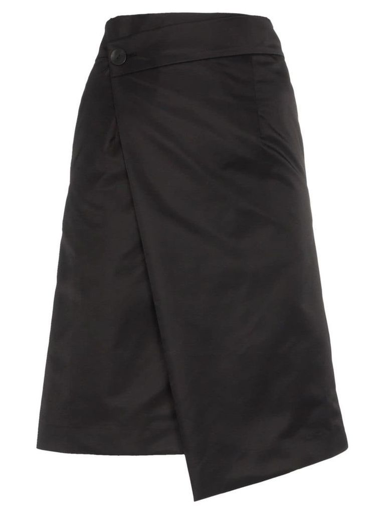 Ten Pieces x rude wrap over skirt - Black