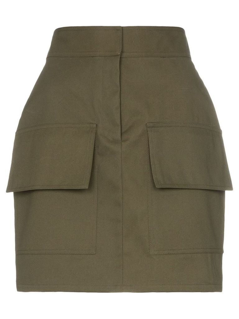 Michael Lo Sordo high waist utilitarian cotton mini skirt - Green